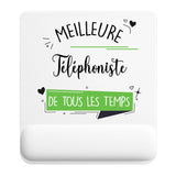 Tapis de souris ergonomique avec repose-poignet, accessoire bureau pour femme et homme, fête des pères, cadeau pas cher, idée cadeau fête des mères, secret santa, départ à la retraite, télétravail et gaming