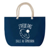 Sac de plage Bleu anse corde J'peux Pas Balle au Tambourin