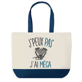 Sac de shopping bleu J'peux pas Méca Mécanique