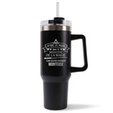 Mug isotherme Noir Monteuse Ministère Magie