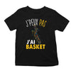 T-shirt enfant J'peux pas J'ai BaSket noir - Planetee