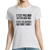 T-shirt Femme Kaamelott C'est pas moi qui explique mal - Planetee