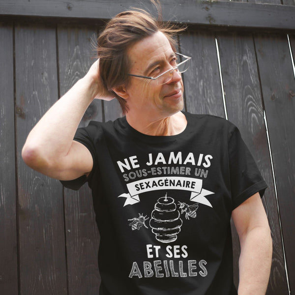 T-shirt homme Abeilles Sexagénaire - Planetee