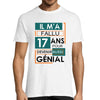 T-shirt Homme Anniversaire 17 ans - Planetee