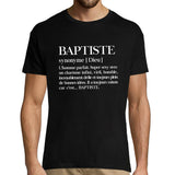 T-shirt homme Baptiste | Prénom Définition - Planetee
