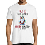 T-shirt Homme chat Norvégien m'attend - Planetee