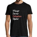 T-shirt homme Deltaplace | Manger Dormir Répéter - Planetee