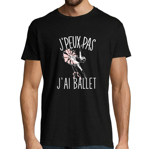 T-shirt Homme Je peux pas Ballet Danse Classique - Planetee