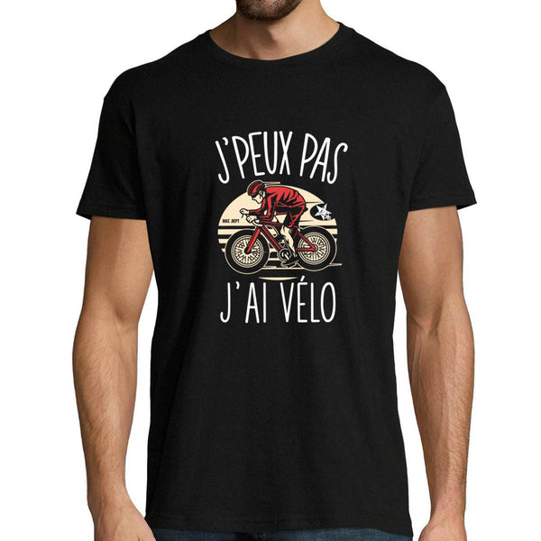 T-shirt Homme Je peux pas Cyclisme Vélo de Course - Planetee