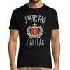 T-shirt Homme Je peux pas Flag - Planetee