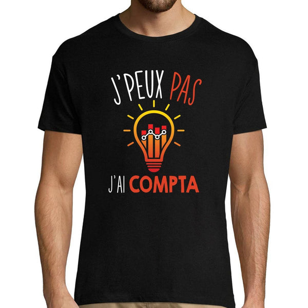 T-shirt Homme Je peux pas j'ai compta - Planetee