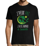 T-shirt Homme Je peux pas j'ai des animaux à sauver - Planetee