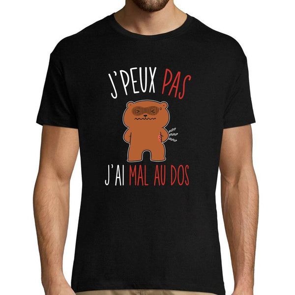 T-shirt Homme Je peux pas j'ai mal de dos - Planetee