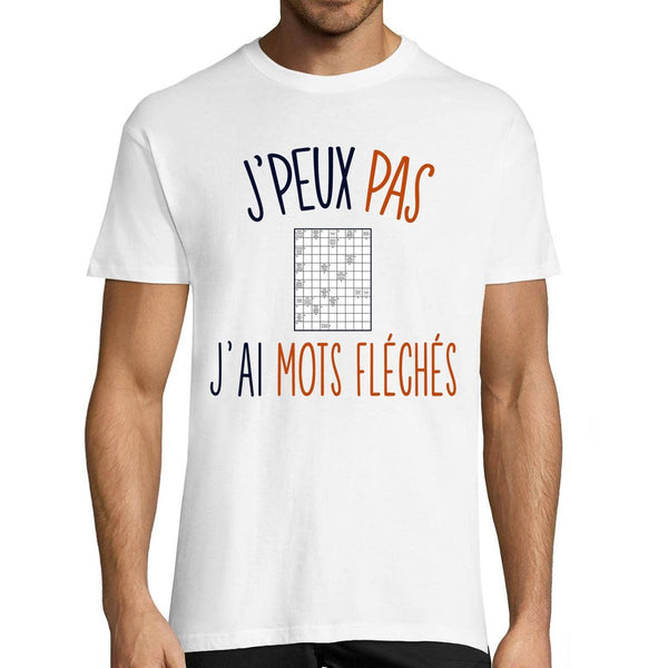 T-shirt homme Je peux pas j'ai mots fléchés - Planetee
