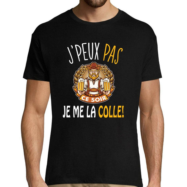 T-shirt Homme Je peux pas je me la colle - Planetee