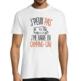 T-shirt homme Je peux pas j'me barre en camping car - Planetee