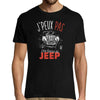 T-shirt Homme Je peux pas j'me barre en jeep - Planetee