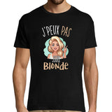 T-shirt Homme Je peux pas j'suis blonde - Planetee