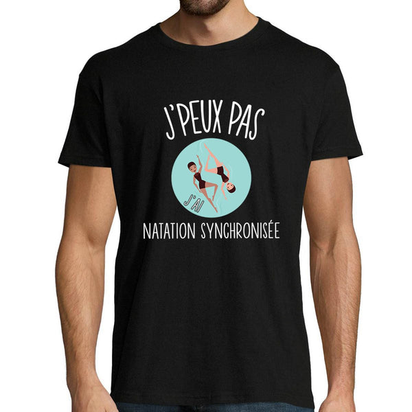 T-shirt Homme Je peux pas Natation Synchronisée - Planetee