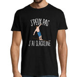 T-shirt Homme Je peux pas Slackline - Planetee