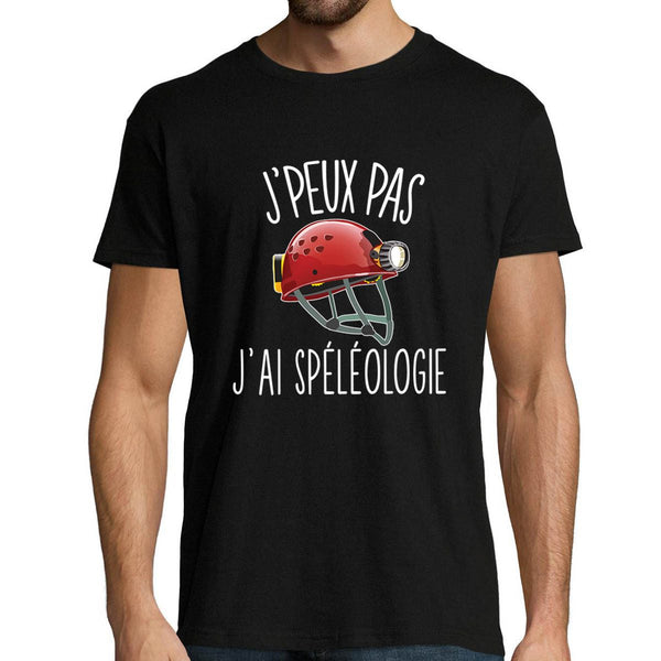 T-shirt Homme Je peux pas Spéléologie - Planetee