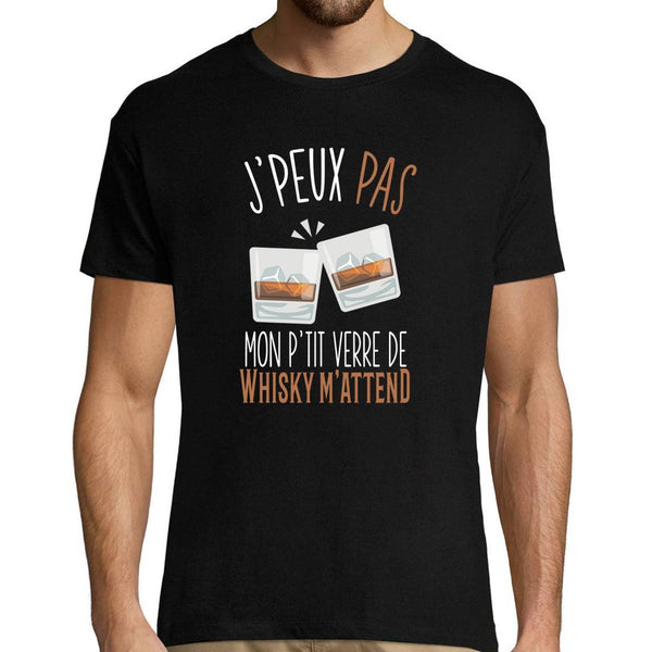 T-shirt Homme Je peux pas whisky - Planetee