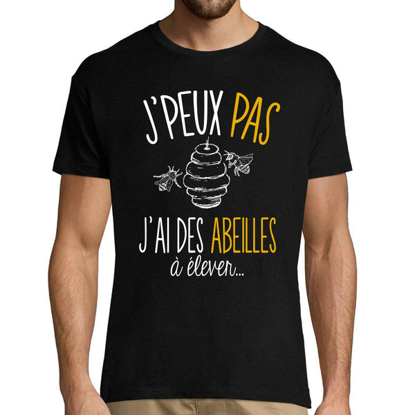 T-shirt homme J'peux pas j'ai des abeilles à élever - Planetee