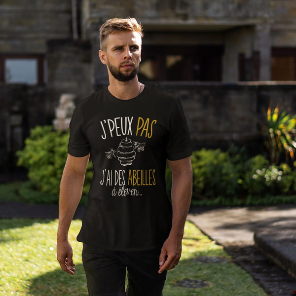 T-shirt homme J'peux pas j'ai des abeilles à élever - Planetee