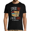T-shirt homme J'peux pas j'ai des livres à restaurer - Planetee