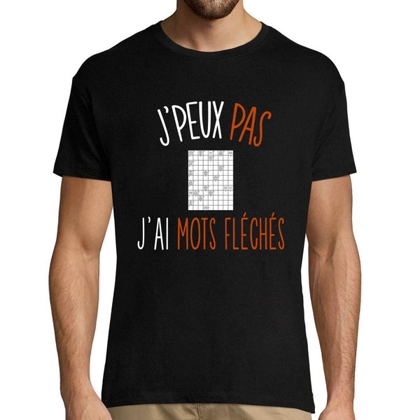 T-shirt homme J'peux pas j'ai mots fléchés - Planetee