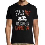 T-shirt homme J'peux pas j'me barre en camping car - Planetee
