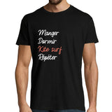 T-shirt homme Kitesurf | Manger Dormir Répéter - Planetee