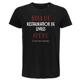 T-shirt homme Restauration de Livre C'est ma Routine - Planetee