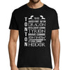 T-shirt Homme Tonton Mon Héro - Planetee