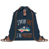 sac a dos bleu coton recycle avec pochette idee cadeau originale pour collegue ami prof ou membre de la famille cadeau mixte noel anniversaire secret santa ou depart au travail sac leger pratique et ecologique design breton moderne