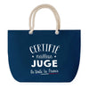 Sac de plage Bleu anse corde Certifié meilleur Juge