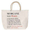 Sac Fête des Mères Mamie Famille Idée Cadeau anniversaire Noël Travail Boulot Métier Départ Retraite Collègue Femme cabas shopping plage