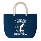 Sac de plage Bleu anse corde J'peux Pas Volleyball