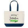 Sac de shopping bleu Meilleur Footballeur de tous les temps