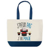 Sac de shopping bleu J'peux pas Magie