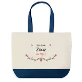 Sac de shopping bleu Zouz au Top
