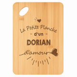 Planche bambou gravée personnalisée homme idée cadeau Fête des Pères apéro 30×20 prénom cuisine plateau fromage anniversaire noel papa papi 