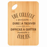 Planche bambou gravée personnalisée femme idée cadeau Fête des Mères apéro 30×20 prénom cuisine plateau fromage anniversaire noel maman mamie