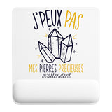 Tapis de souris ergonomique avec repose-poignet, accessoire bureau pour femme et homme, fête des pères, cadeau pas cher, idée cadeau fête des mères, secret santa, départ à la retraite, télétravail et gaming