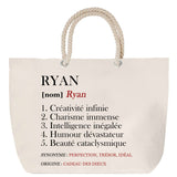 Sac Fête des Mères Mamie Famille Idée Cadeau anniversaire Noël Travail Boulot Métier Départ Retraite Collègue Femme cabas shopping plage