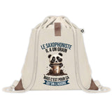 Sac à dos avec pochette Saxophoniste Panda Grain