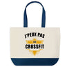 Sac de shopping bleu J'peux pas Crossfit