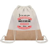 Sac Fête des Mères Mamie Maman Cadeau anniversaire Noël Travail Métier Départ Retraite Collègue Femme cabas shopping plage