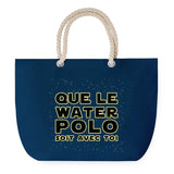 Sac de plage Bleu anse corde Water Polo soit avec toi