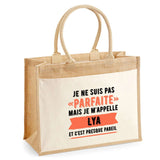 Sac Fête des Mères Mamie Famille Idée Cadeau anniversaire Noël Travail Boulot Métier Départ Retraite Collègue Femme cabas shopping plage